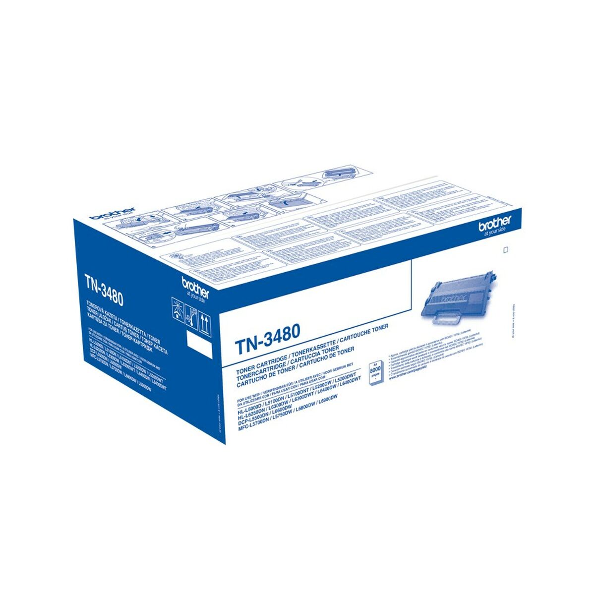 Originální toner Brother TN-3480 Černý